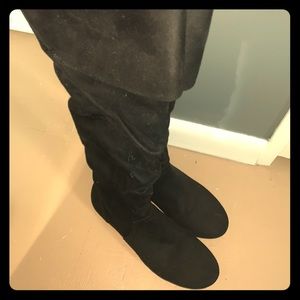 Woman’s black boots